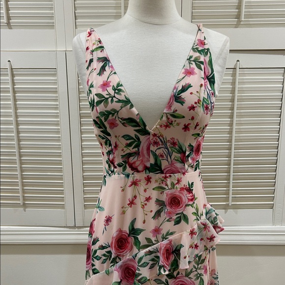 New Fame and Partners Floral Pink Maxi Dress - Picture 6 of 16